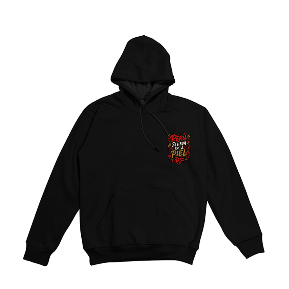 Polera manga Larga Peruano GABZ PNMLCP color Negro