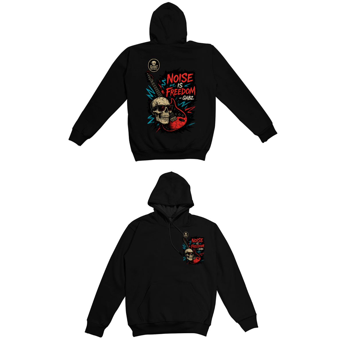 Polera manga Larga Peruano GABZ PNMLNF color Negro