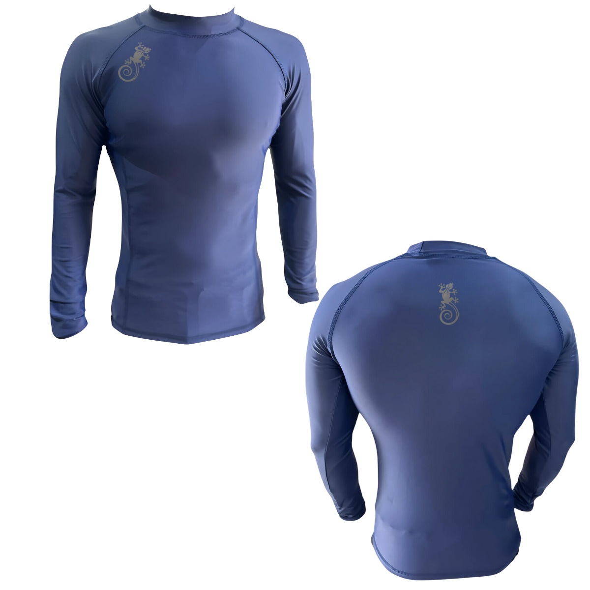 LICRA CON PROTECCION UV AQUAMODA LAMANLGR NIÑO AZUL LOGO GRIS REFLECTIVO