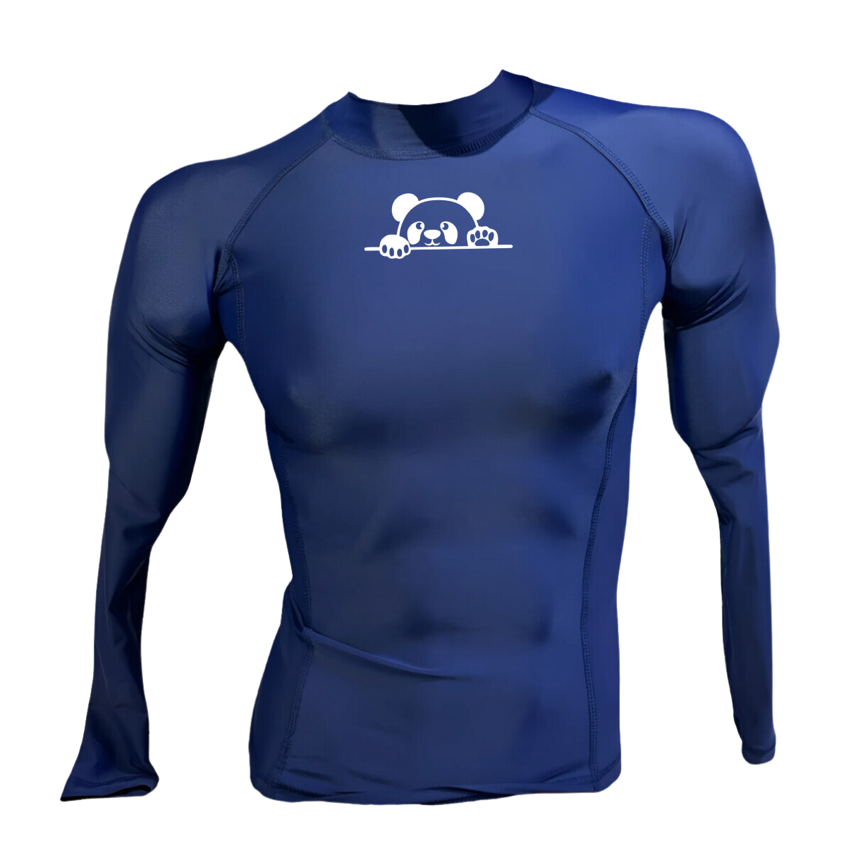 LICRA CON PROTECCIÓN UV AQUAMODA LAMOSAPLH OSO AZUL PLUS LOGO BLANCO REFLECTIVO