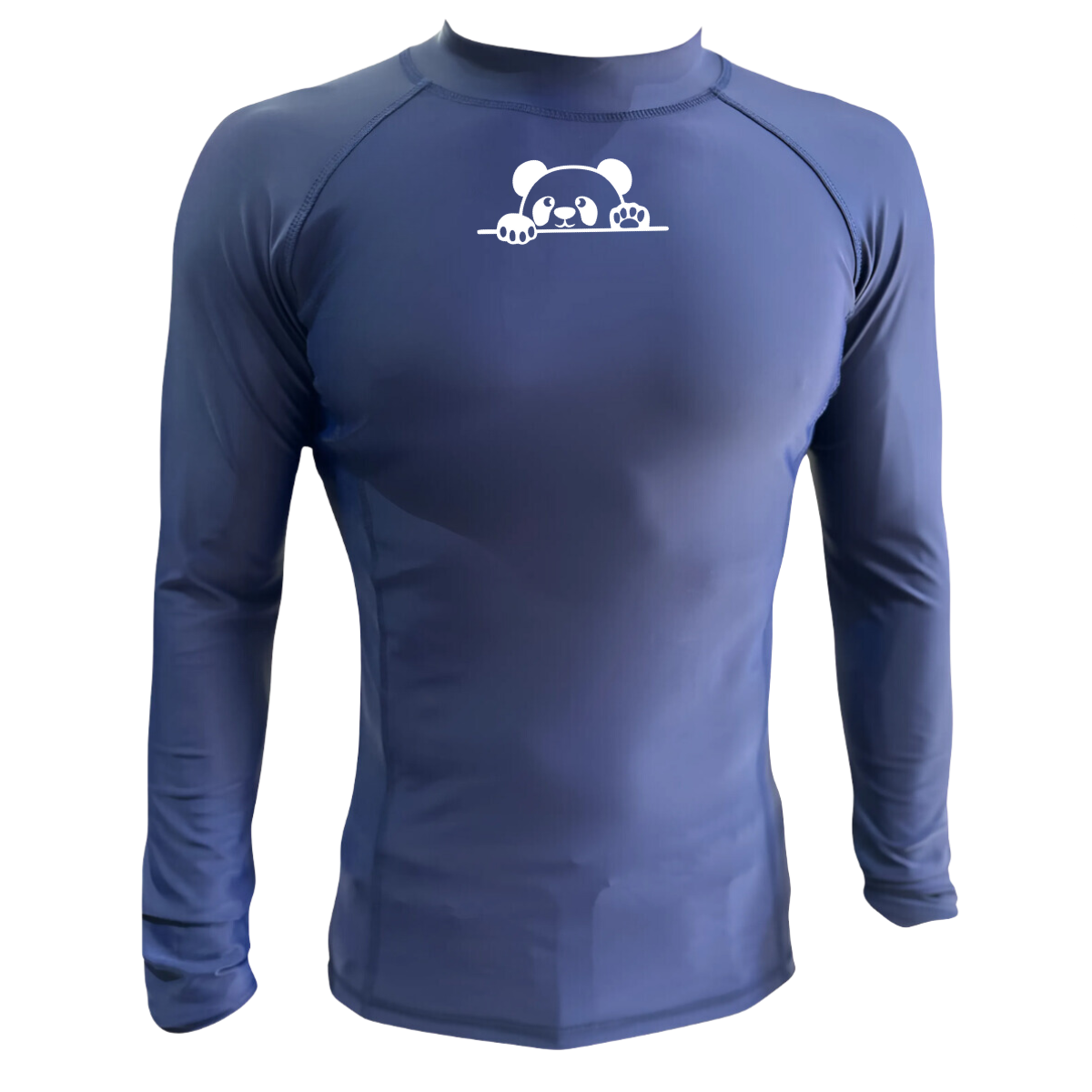 LICRA CON PROTECCIÓN UV AQUAMODA LAMOSAPLH OSO AZUL PLUS LOGO BLANCO REFLECTIVO