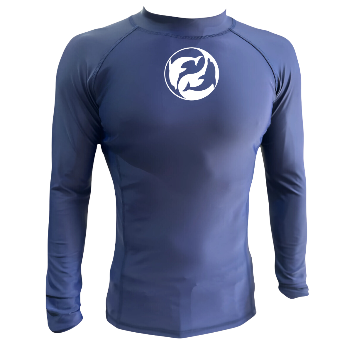 LICRA CON PROTECCIÓN UV AQUAMODA LAMDEPLH DELFÍN AZUL PLUS LOGO BLANCO REFLECTIVO