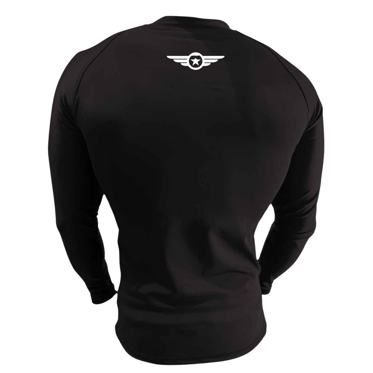 LICRA CON PROTECCIÓN UV AQUAMODA LAMAMENNH AMÉRICA NIÑO NEGRA HOMBRE LOGO BLANCO REFLECTIVO