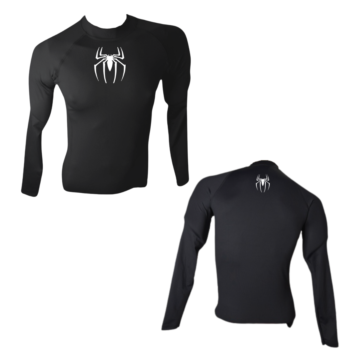 LICRA BRASILERA CON PROTECCION UV AQUAMODA ARAÑA LBAMARHN HOMBRE NEGRO LOGO BLANCO REFLECTIVO