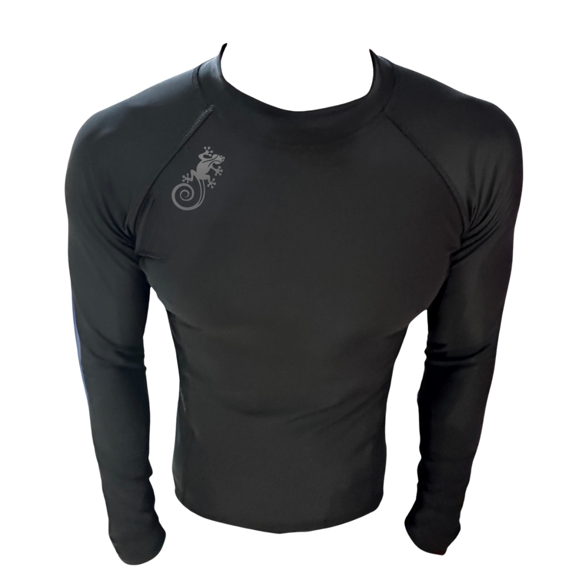 LICRA CON PROTECCION UV AQUAMODA LAMNPLGR PLUS NEGRO LOGO GRIS REFLECTIVO