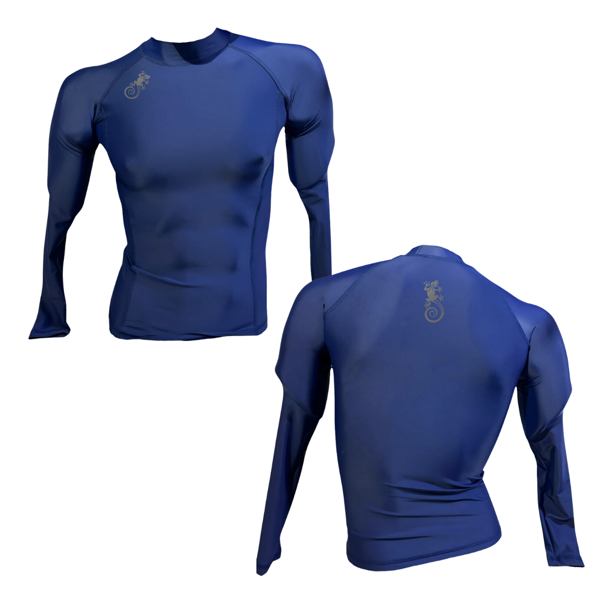 LICRA CON PROTECCION UV AQUAMODA LAMANLGR NIÑO AZUL LOGO GRIS REFLECTIVO