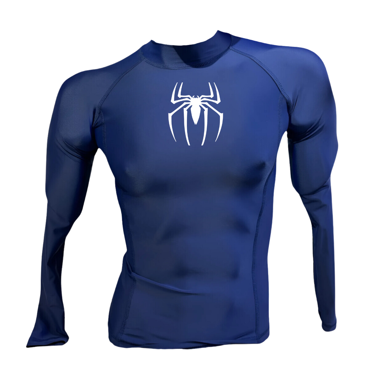 LICRA CON PROTECCION UV AQUAMODA LAMANLARN NIÑO ARAÑA AZUL LOGO BLANCO REFLECTIVO