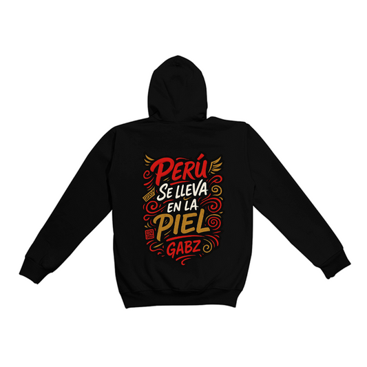 Polera manga Larga  Peruano GABZ PNMLCP color Negro