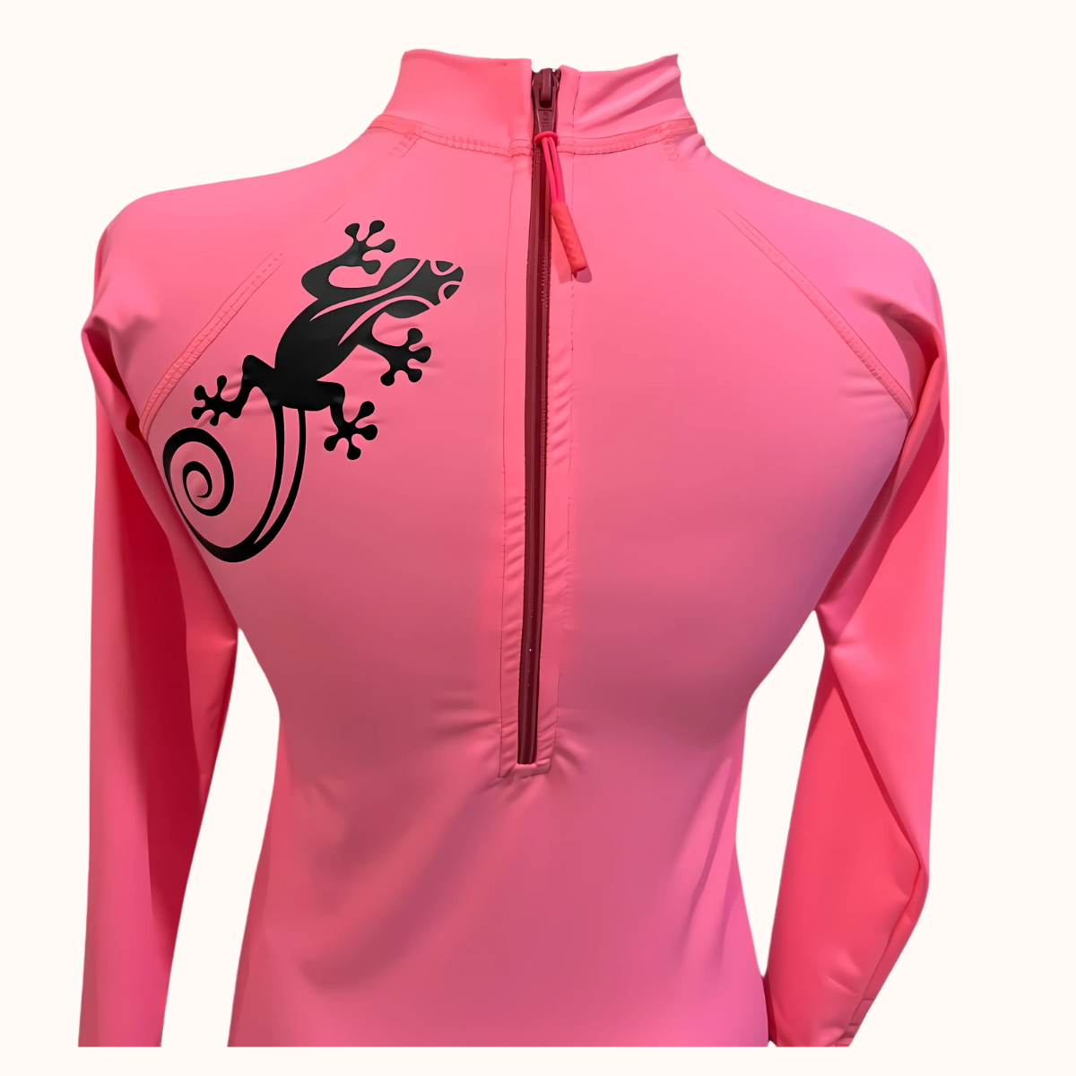 LICRA CON PROTECCION UV AQUAMODA LAMMC MUJER CON CIERRE CORAL NEON